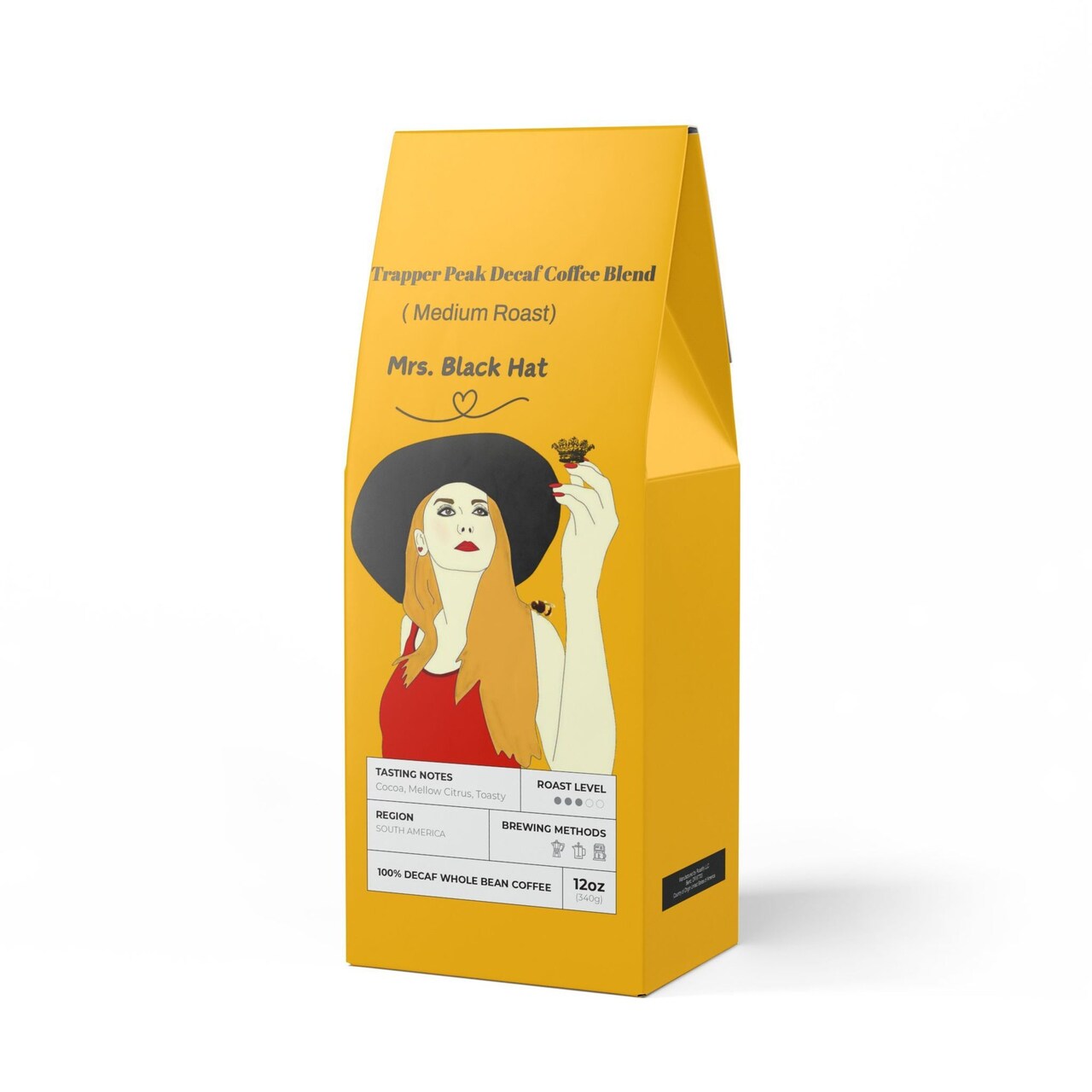 Edge Collections - 12oz - Mellow Decaf Coffee Blend with Peanut and Chocolate Notes